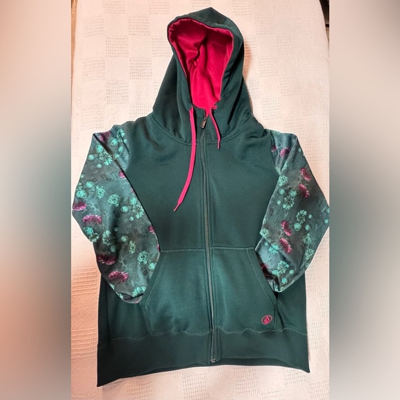 Volcom Hoodie with Pink and Green Accents - Picture 8 of 14